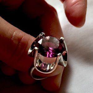 Circa 19th century SS  8+ CT Alexandrite ring